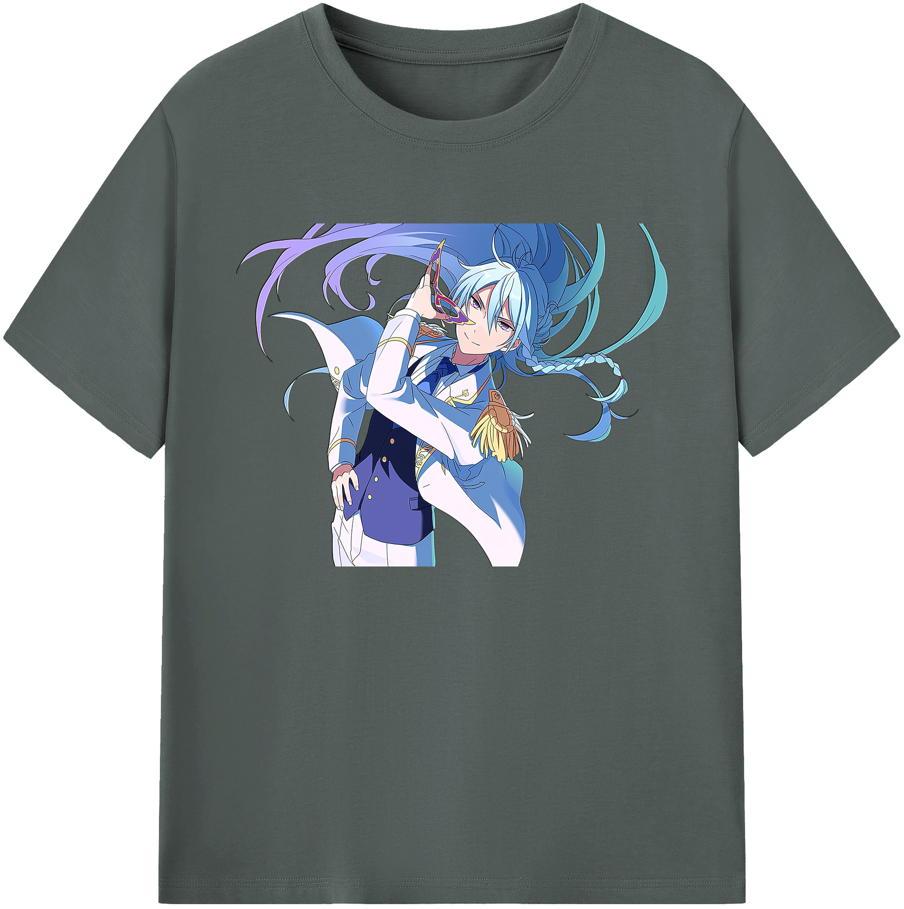 （画像用） あんさんぶるスターズ! Ensemble Stars 綿100％ メンズ半袖Tシャツ｜肌触りやわらか＆通気性